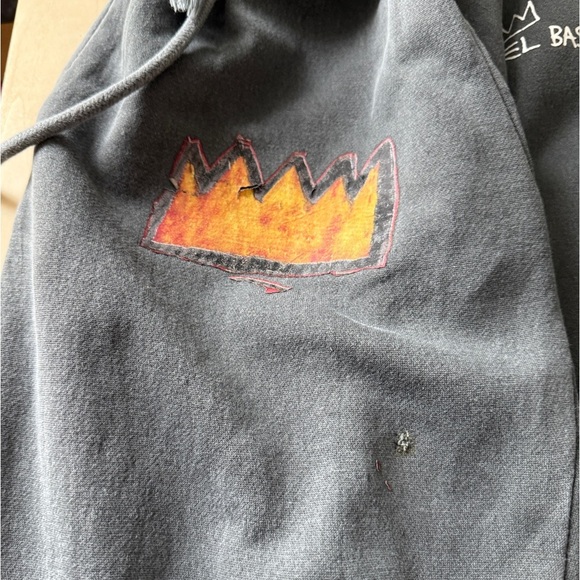Jean- Basquait Two Kings Graphic Sweatpants - Gray - FLAWED - Picture 6 of 13